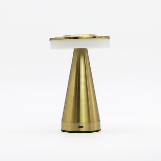 Lámpara táctil - Tallo alto de cobre - USB (C) - Recargable (400 vatios)