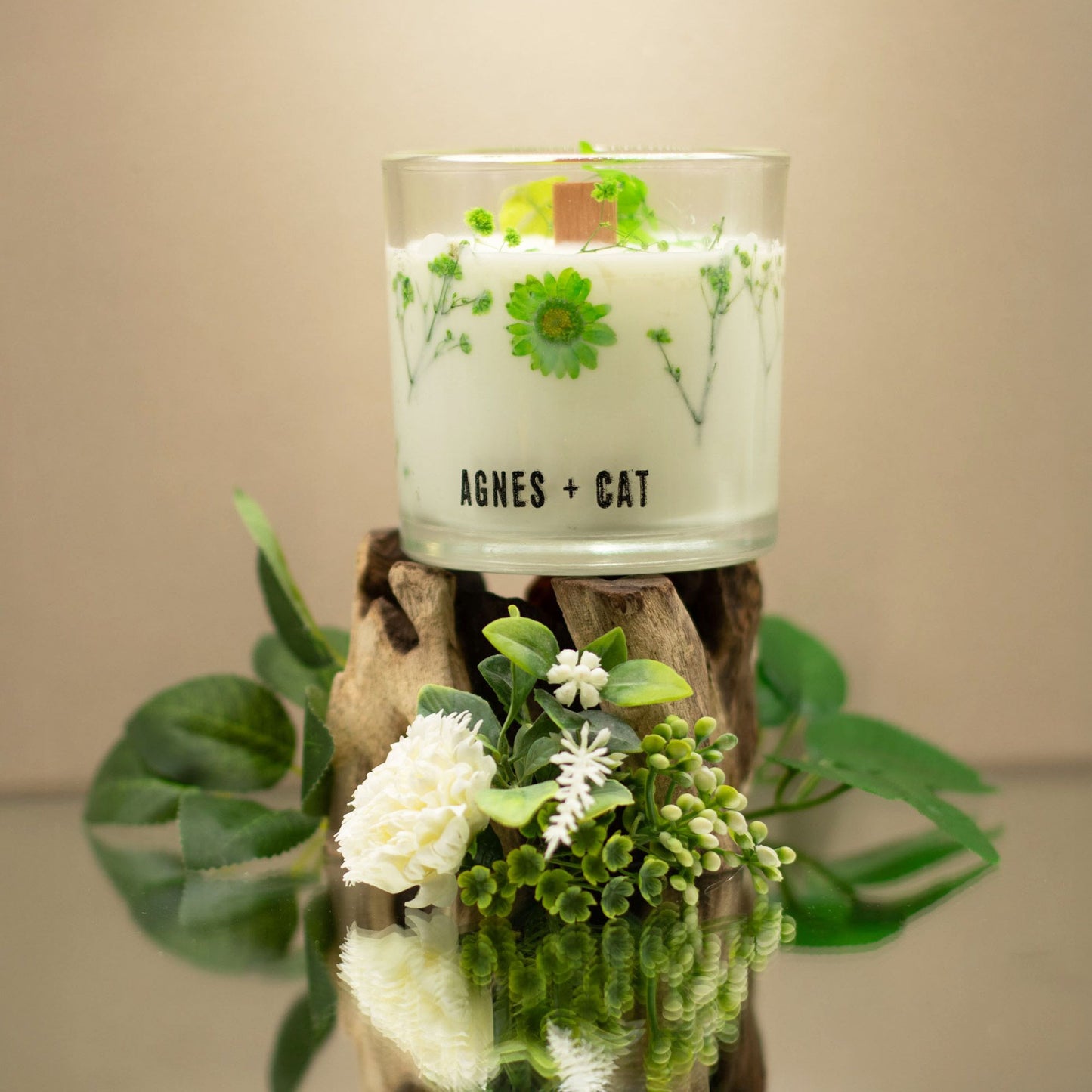 Vela de Cera de Soja Botánica Agnes + Cat - Fellberry