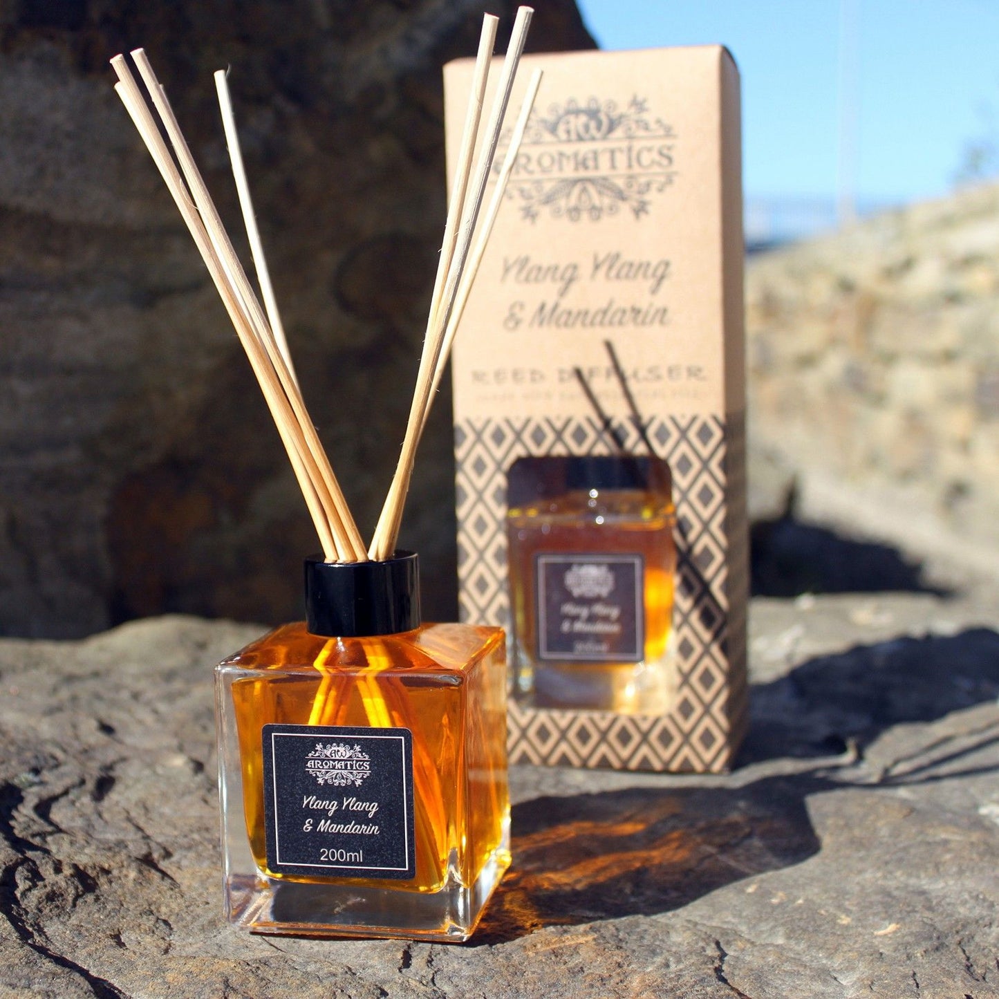 Difusor de Varillas con Aceites Esenciales - Albahaca y Maychang