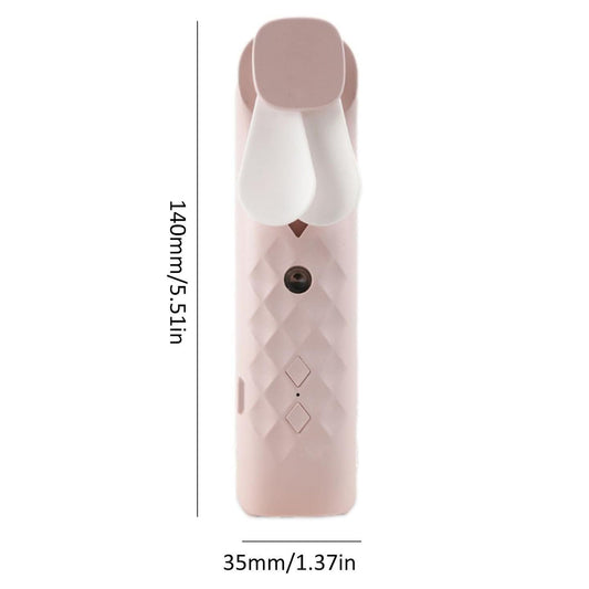 set ventilador facial + aceite de rosa diluida