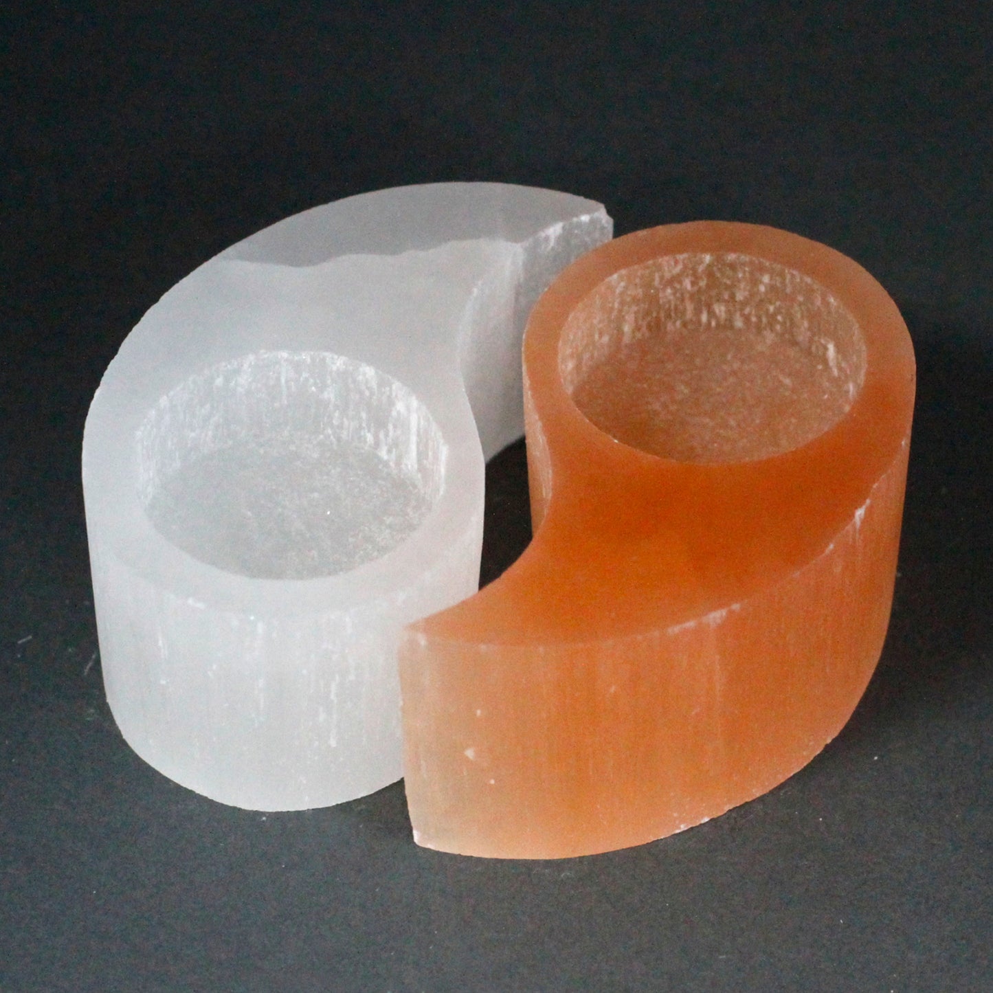 Candelabro Selenita Yin Yang