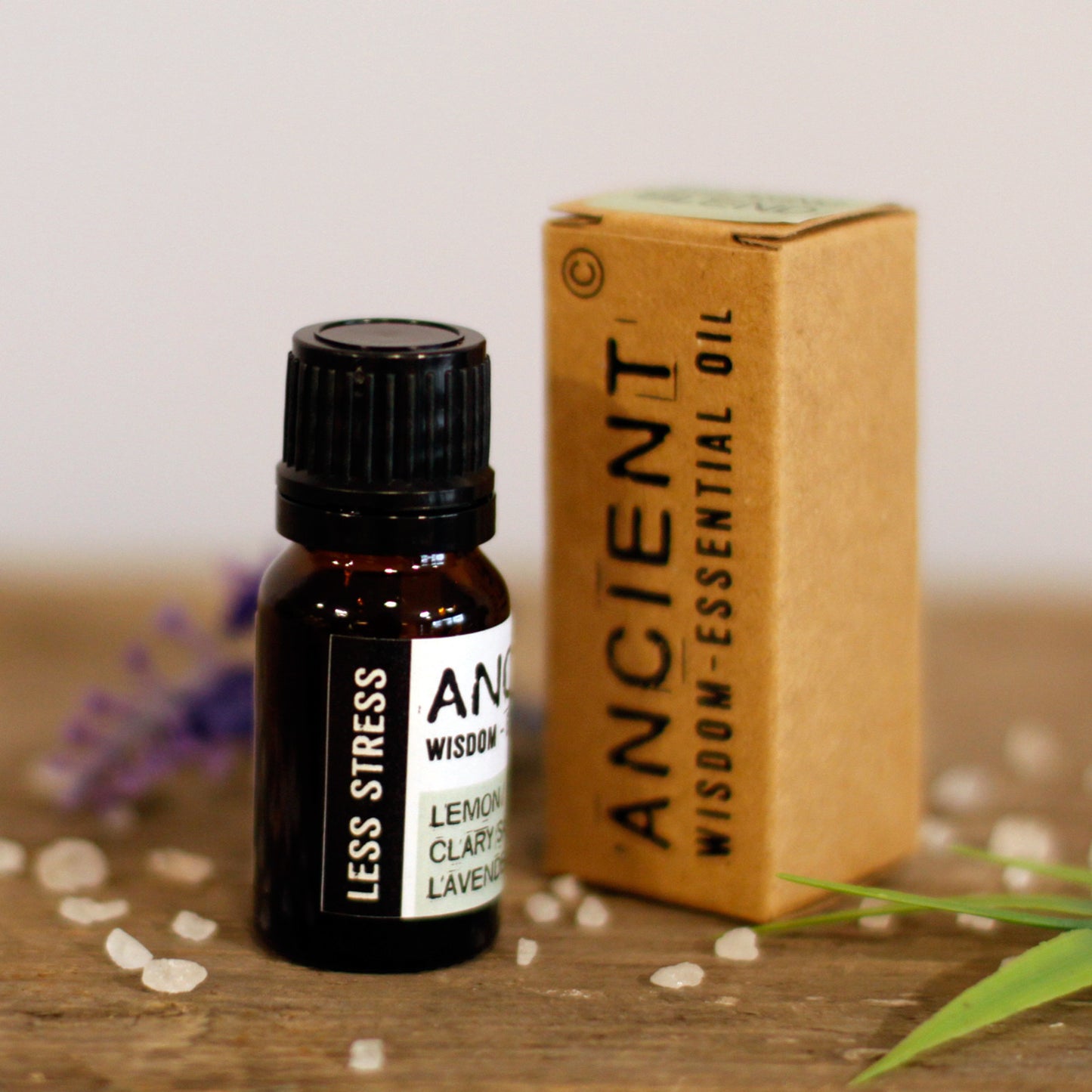 Mezcla Aceites Esenciales Antiestrés - Salvia, Limón y Lavanda