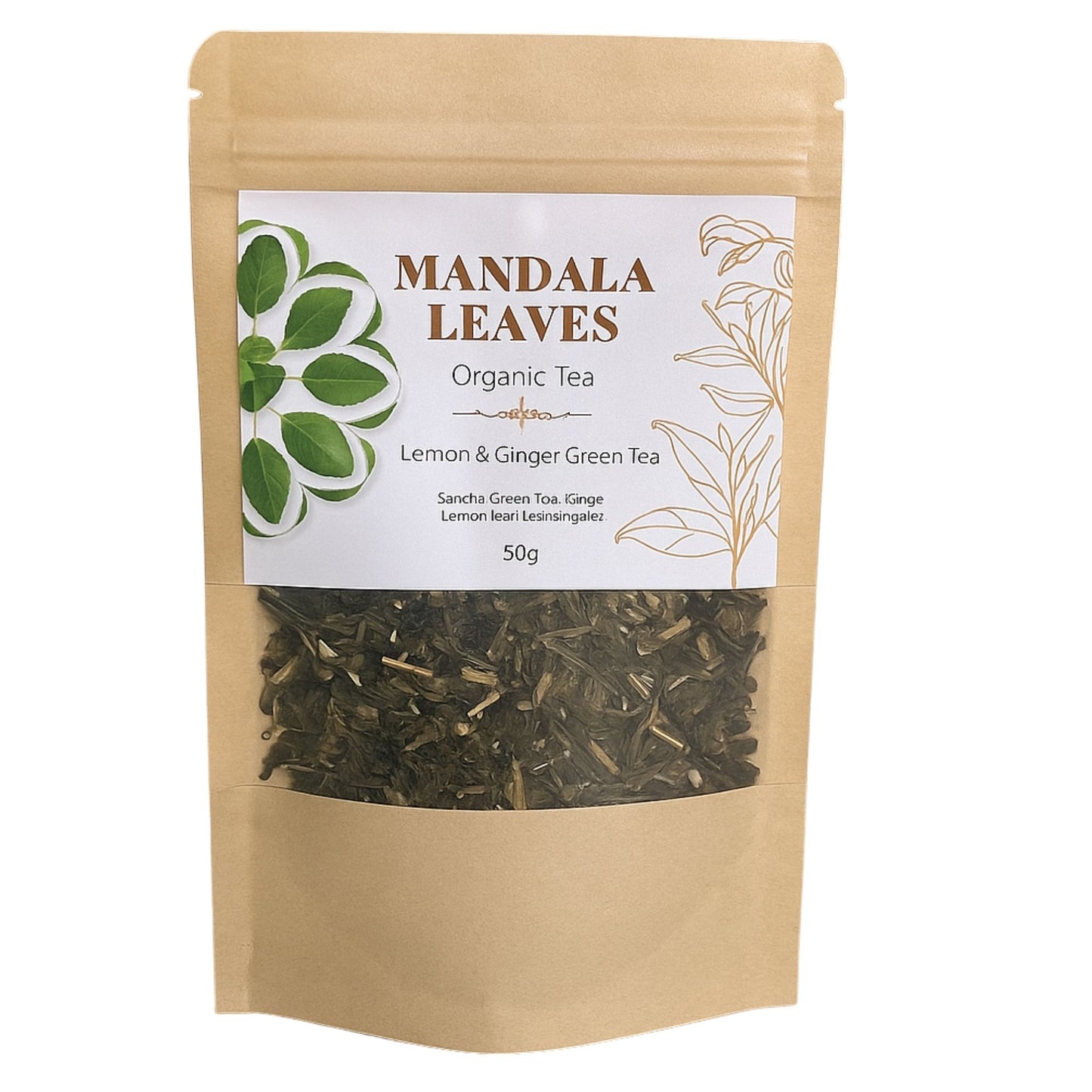 Eco Classic Green Tea with Lemon and Ginger 50g