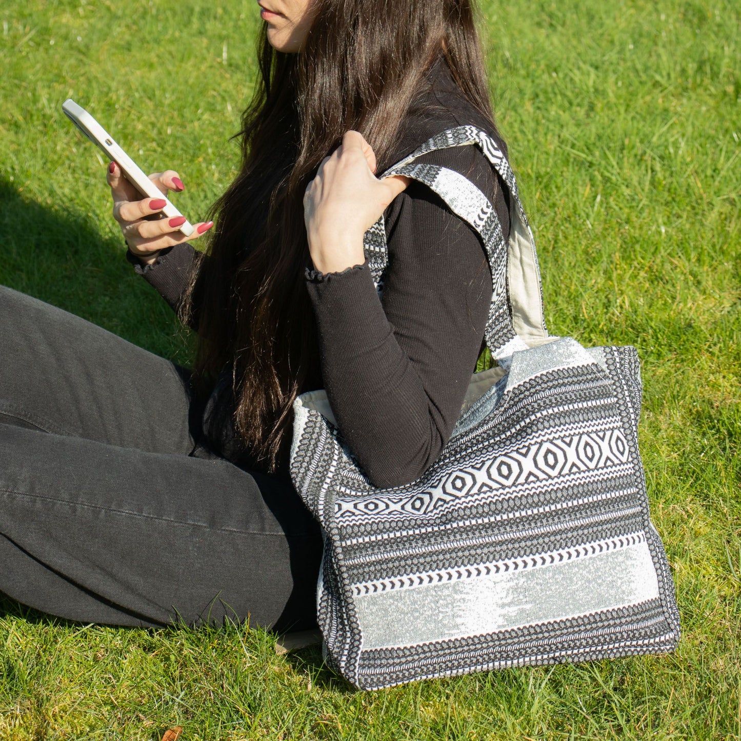 Bolsas de Jacquard Natural - Caravana Urbana - Bolsa Wander Muse