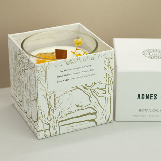 Vela de Cera de Soja Botánica Agnes + Cat - Rydal Oudh