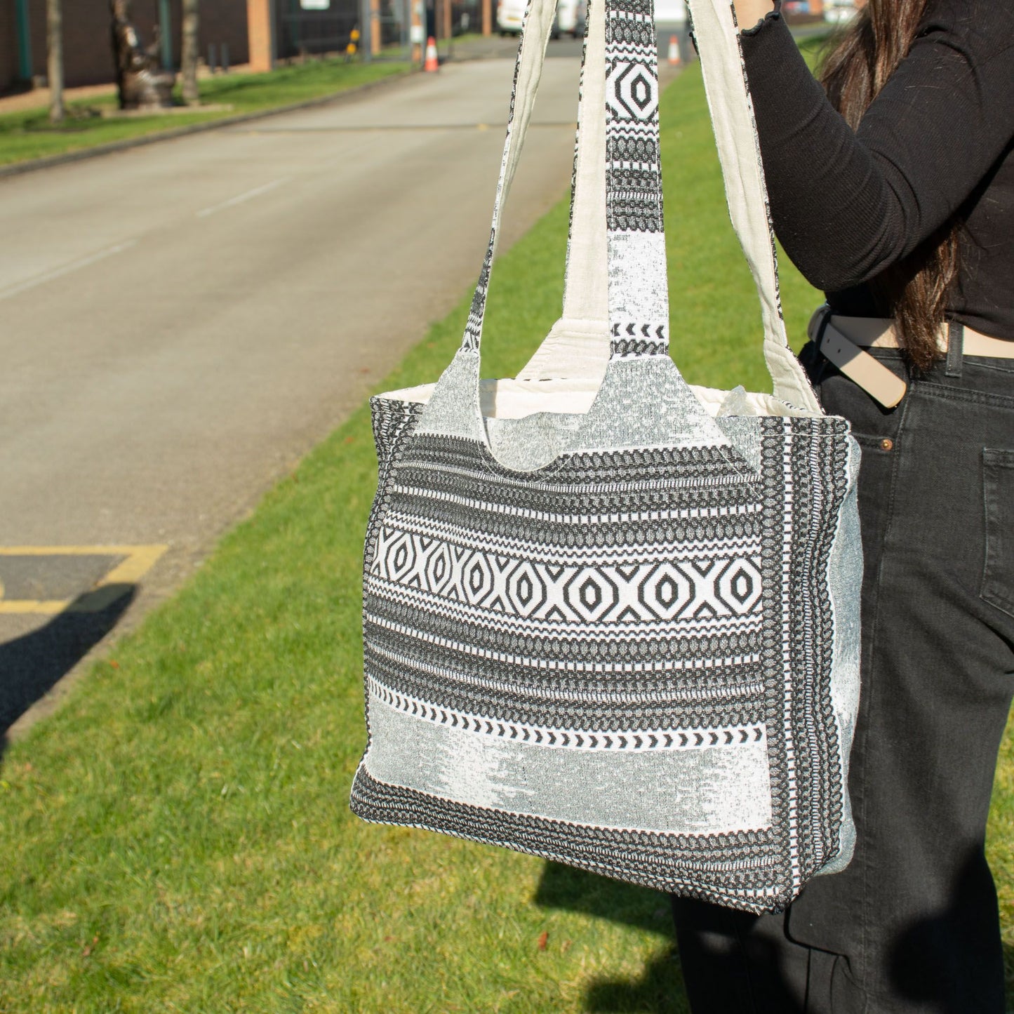 Bolsas de Jacquard Natural - Caravana Urbana - Bolsa Wander Muse