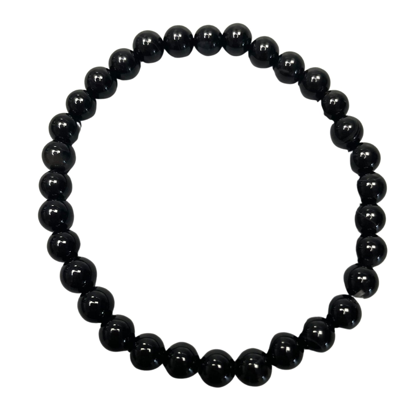 Pulsera de Manifestación de Piedras Preciosas - Ágata Negra - Protección