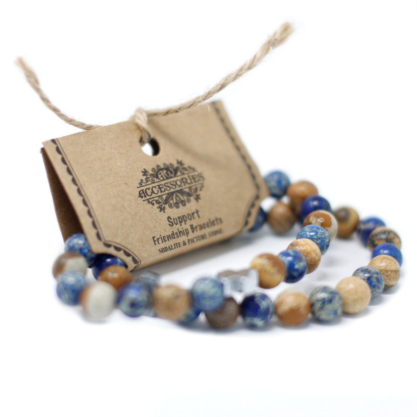 2 Pulseras con Piedras Preciosas - Protección