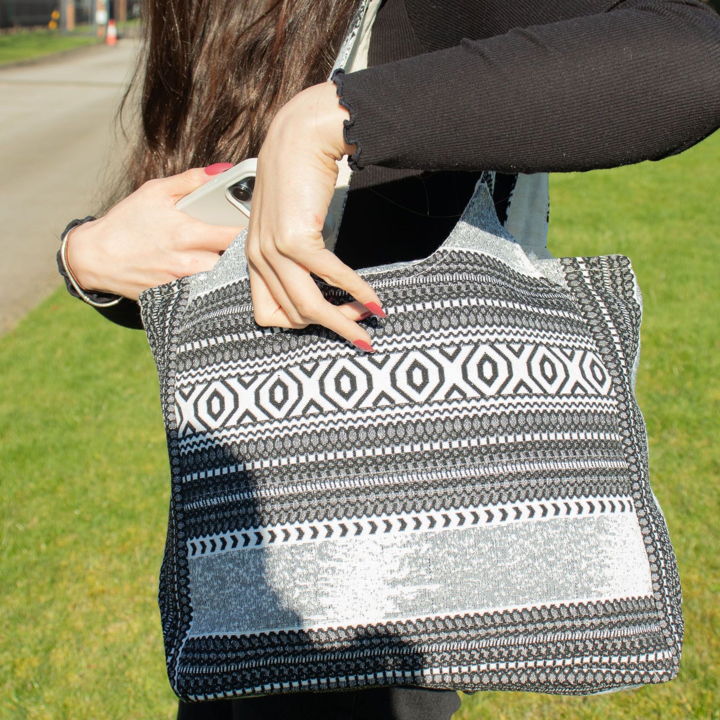 Bolsas de Jacquard Natural - Caravana Urbana - Bolsa Wander Muse