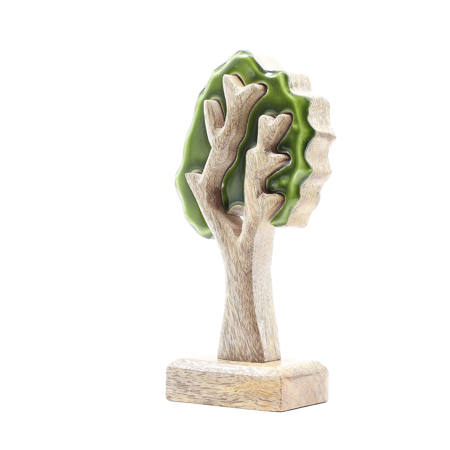 Perdido en el bosque - Decoración de madera 3D de un solo árbol - 20x10cm