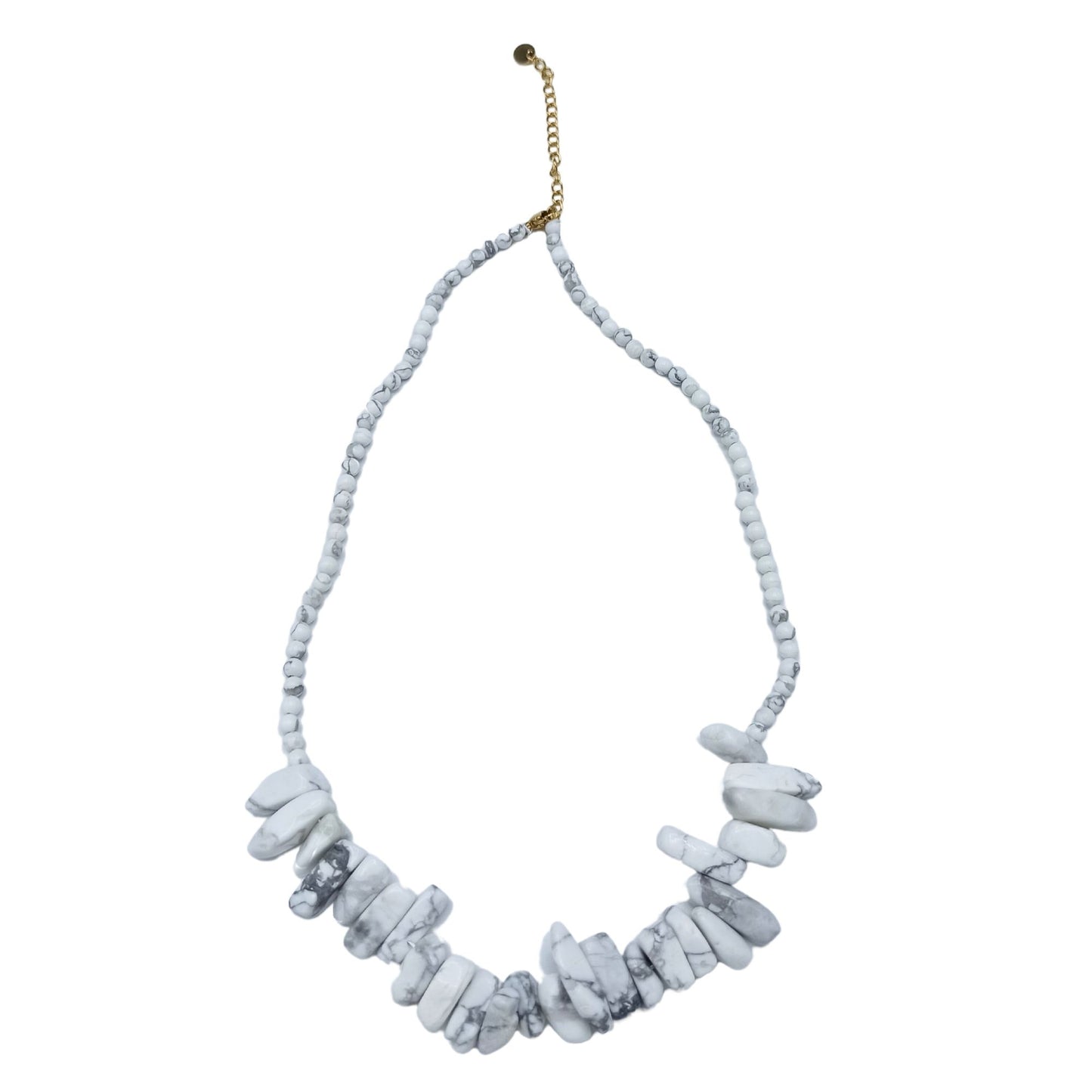 Collar de gemas Longstone - Jaspe blanco