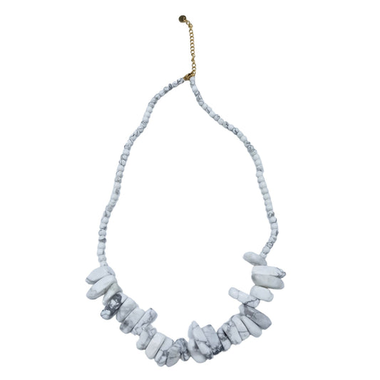 Collar de gemas Longstone - Jaspe blanco