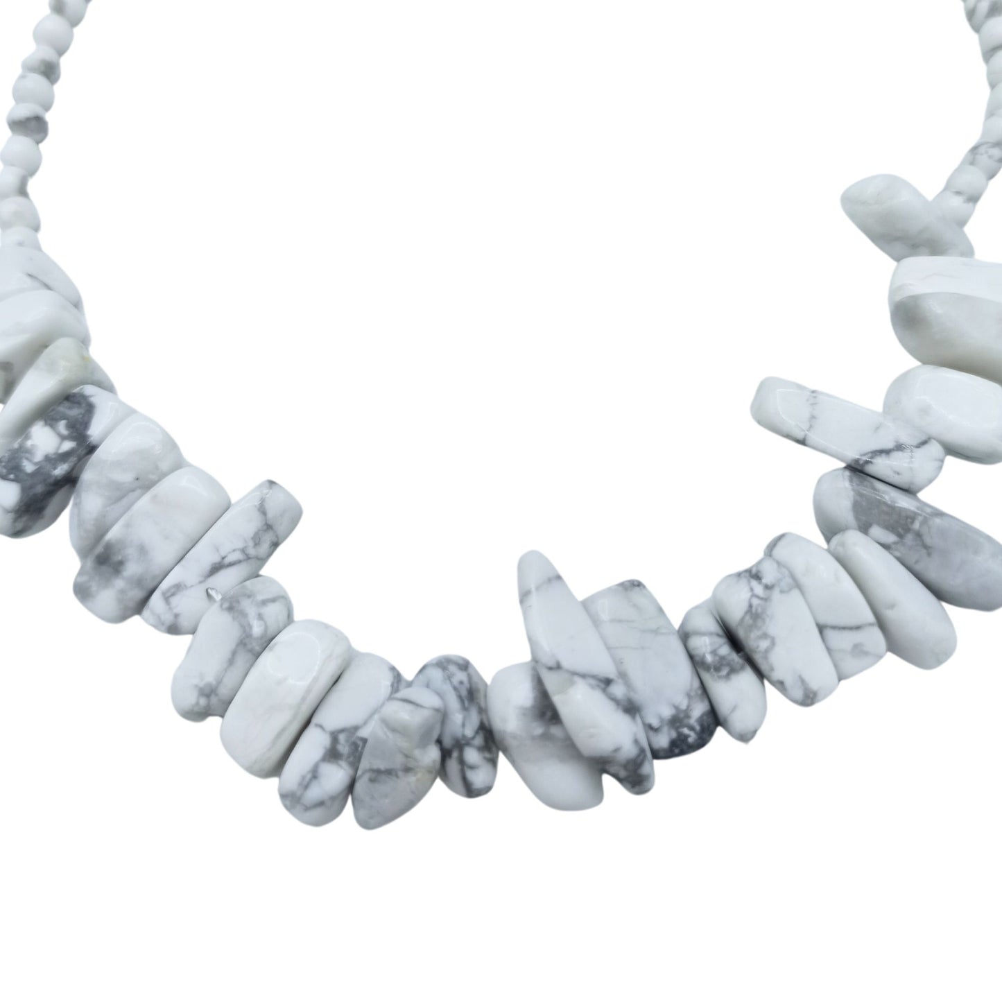 Collar de gemas Longstone - Jaspe blanco