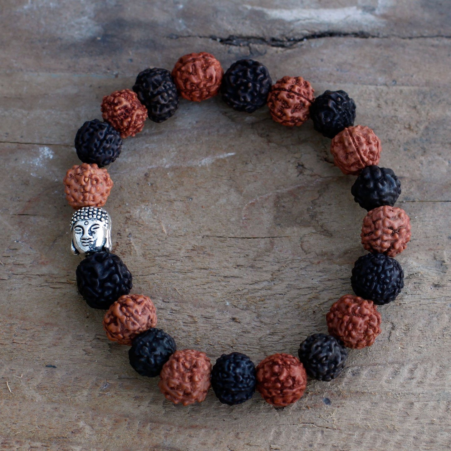 Brazalete de Rudraksha Buda Japa Mala - Mix