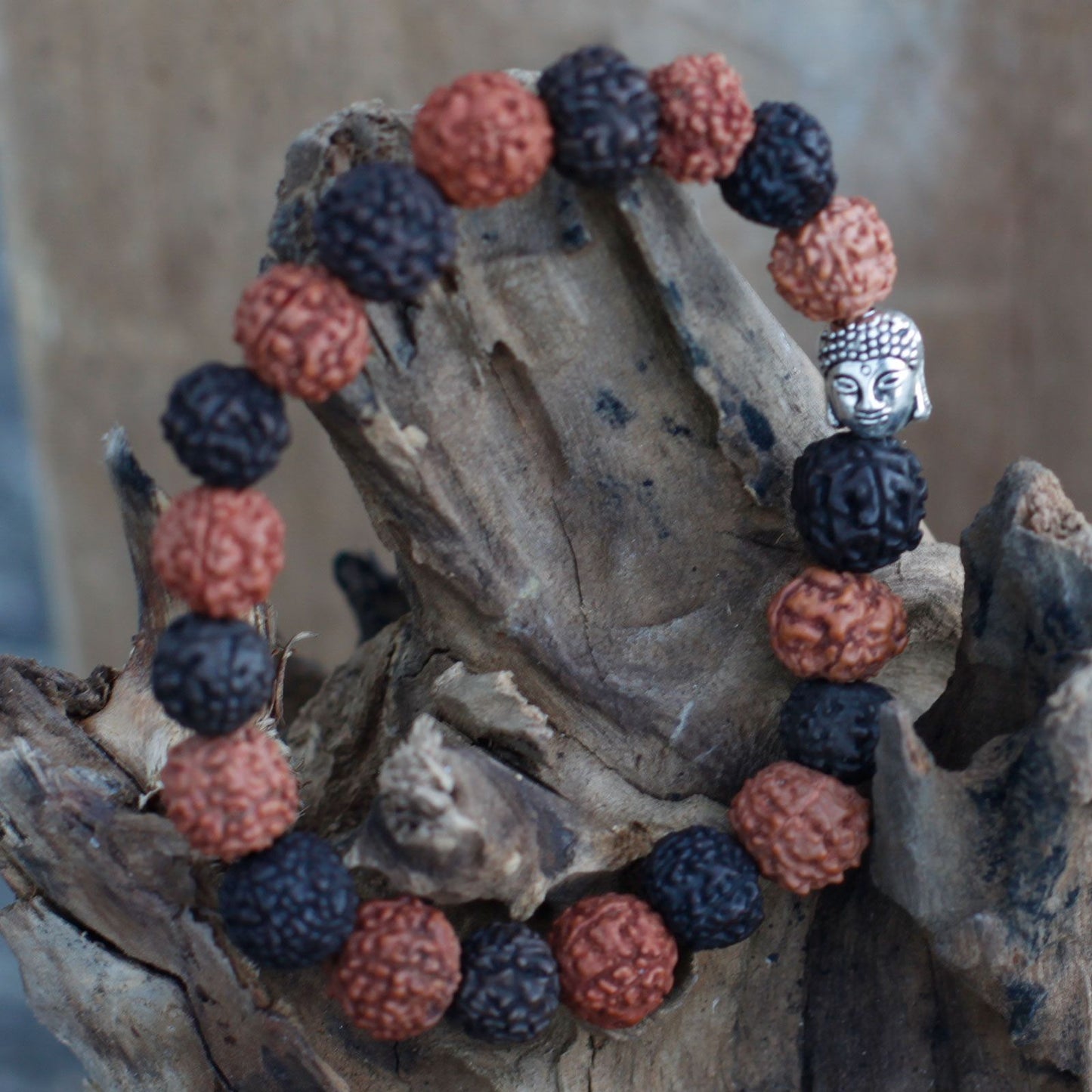 Brazalete de Rudraksha Buda Japa Mala - Mix