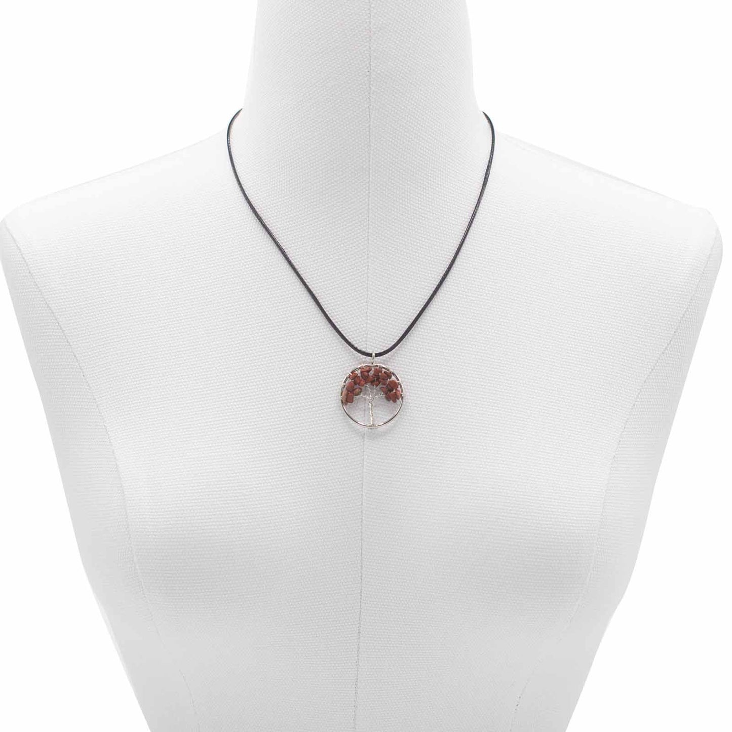 Colgante Árbol de la Vida - Jaspe Rojo