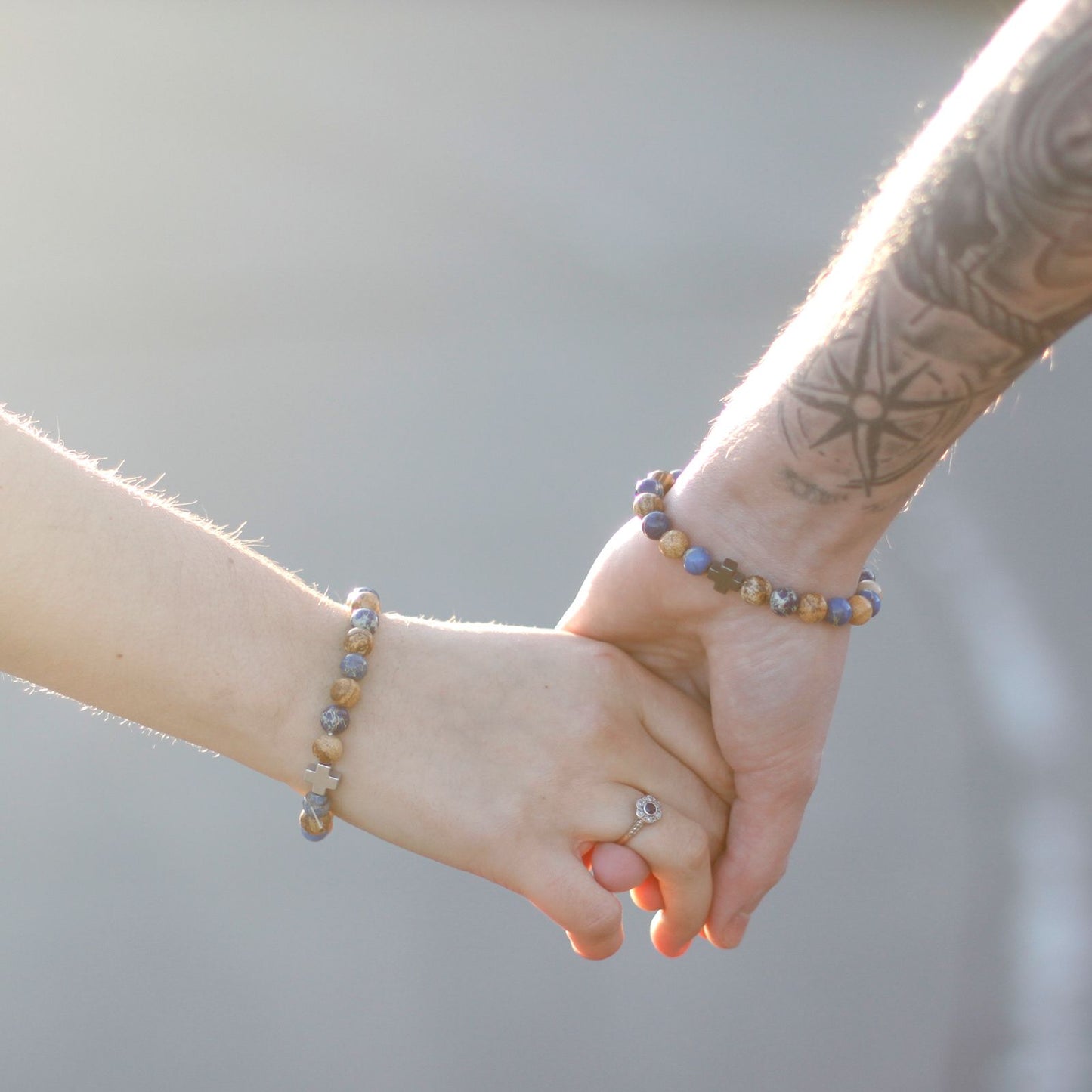 2 Pulseras con Piedras Preciosas - Paz