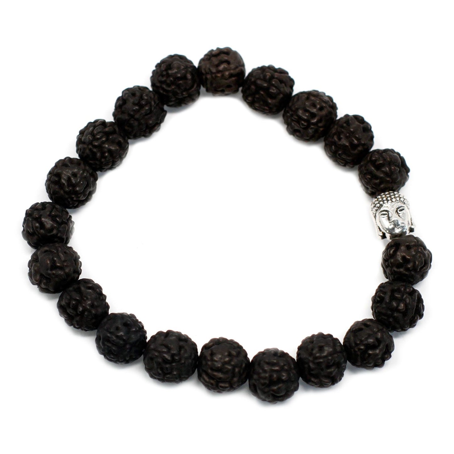Brazalete de Rudraksha Buda Japa Mala - Oscuro