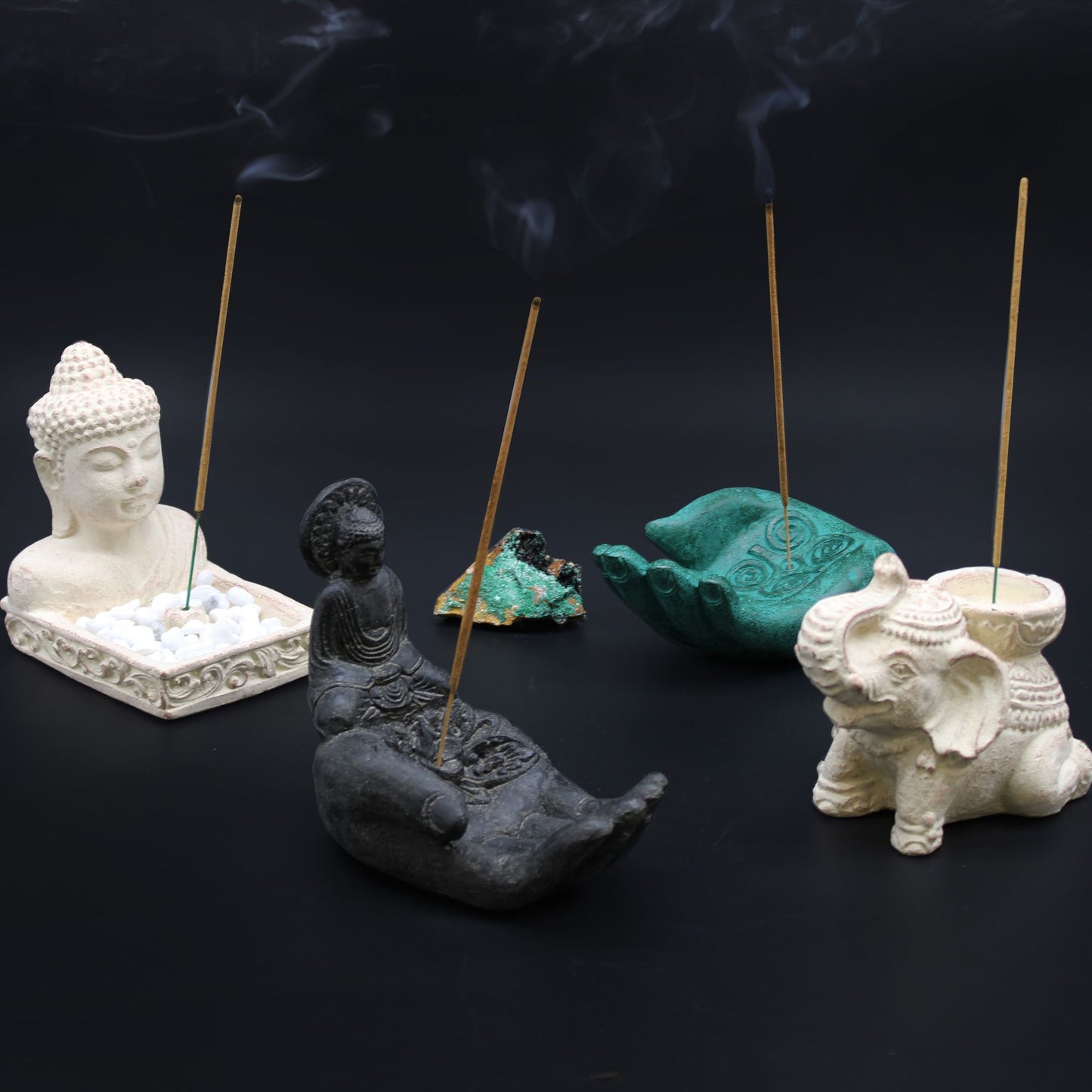 Porta Incienso Buda Feng Shui (crema)