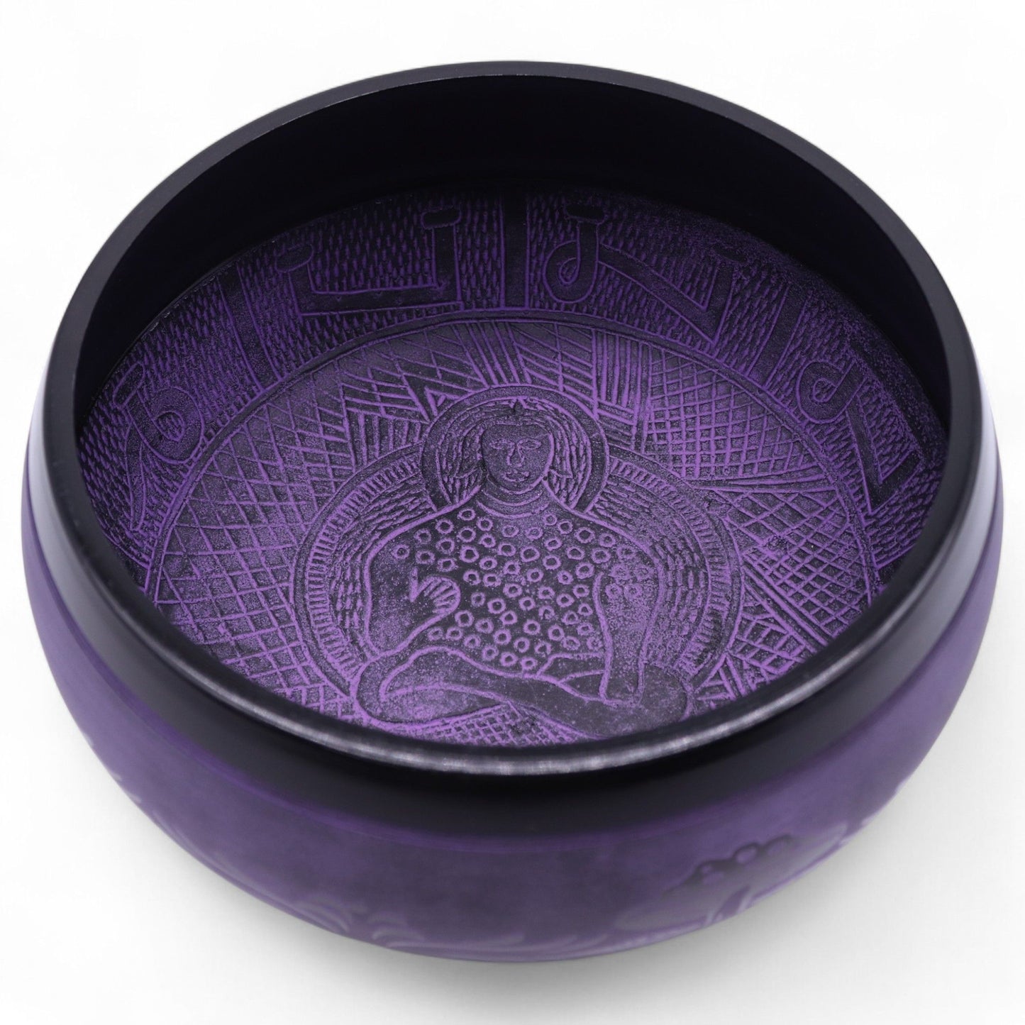 Cuenco tibetano en forma de hongo - Purple Haze (23x10,5 cm, 1,3 kg)