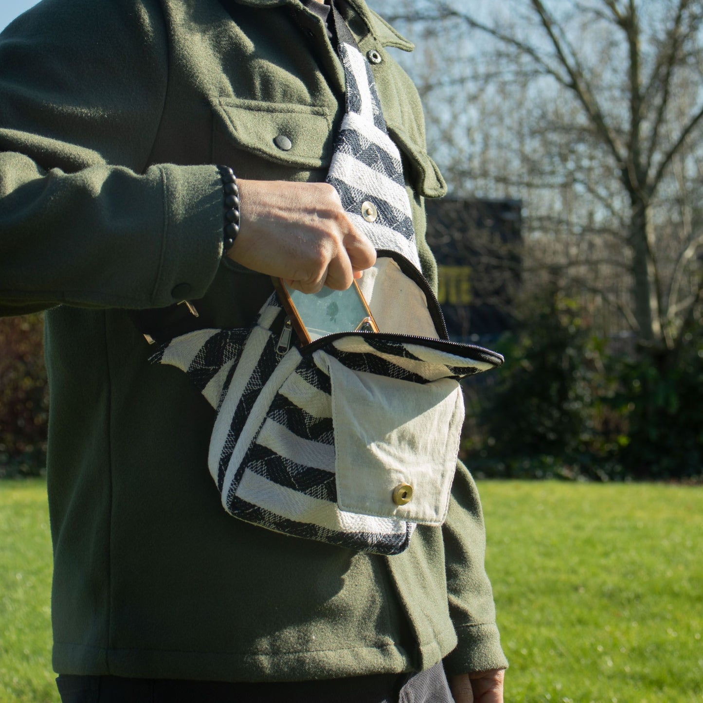 Bolsas Jacquard Naturales - Atlas Nomad - Bolso Cruzado