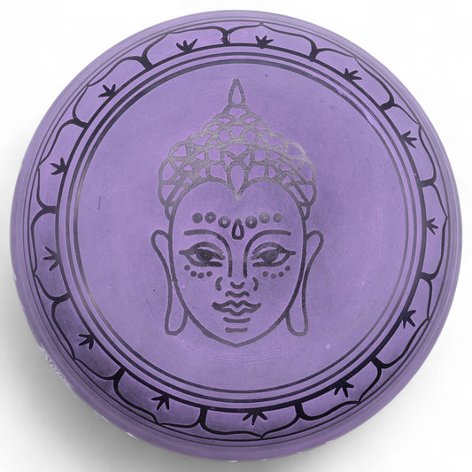 Cuenco tibetano en forma de hongo - Purple Haze (23x10,5 cm, 1,3 kg)