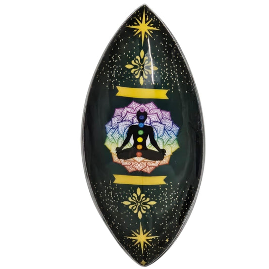 Porta Inciensos esmaltado - Aluminio - Chakra del Buda Loto