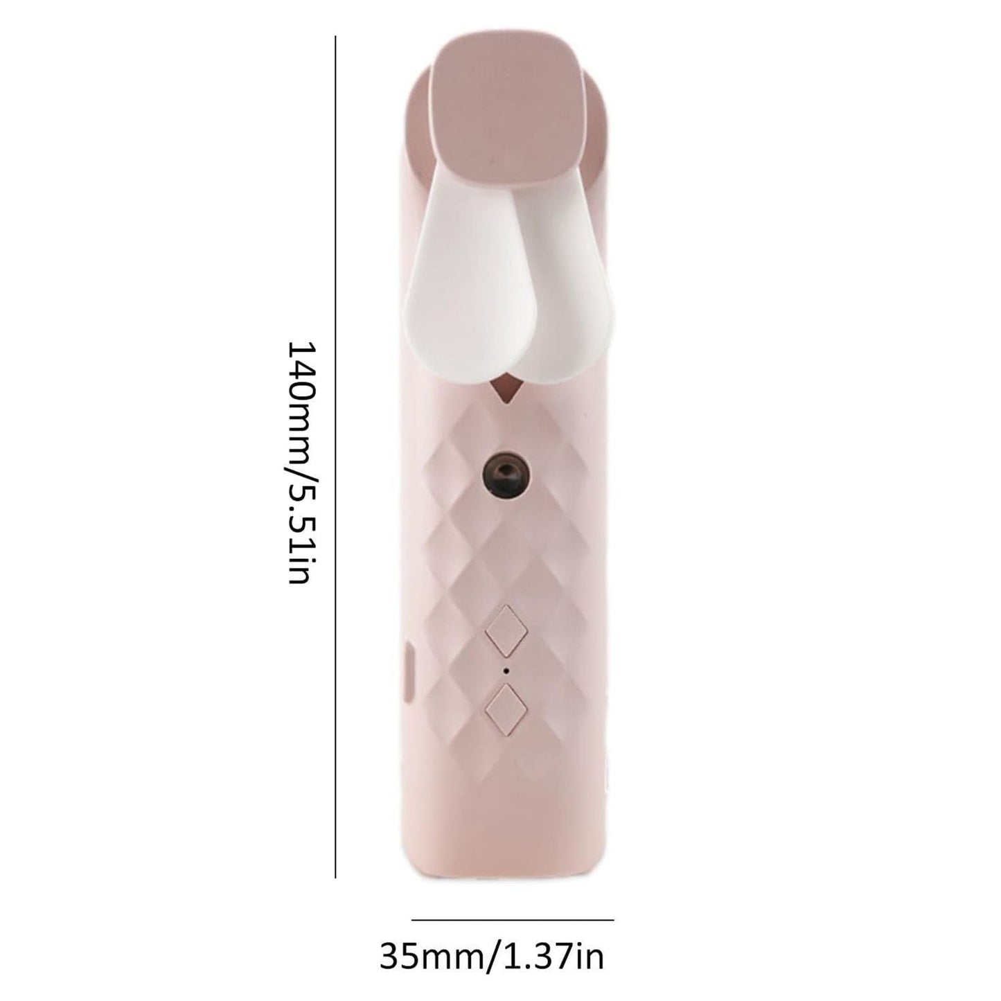 Ventilador y Pulverizador Facial Rosa - USB