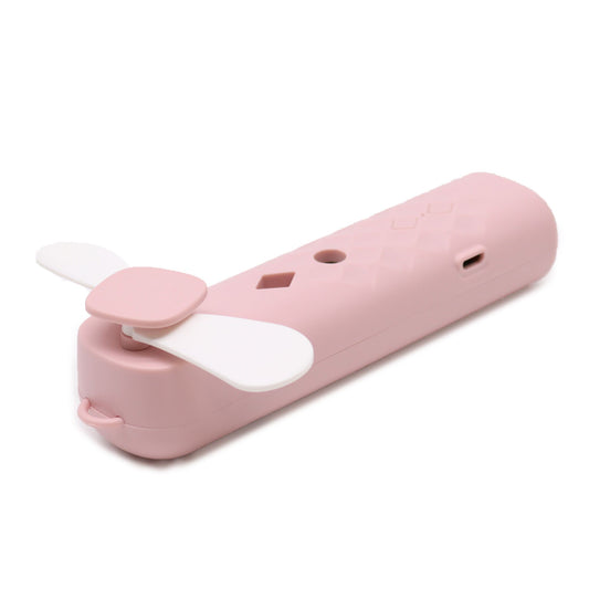 set ventilador facial + aceite de rosa diluida