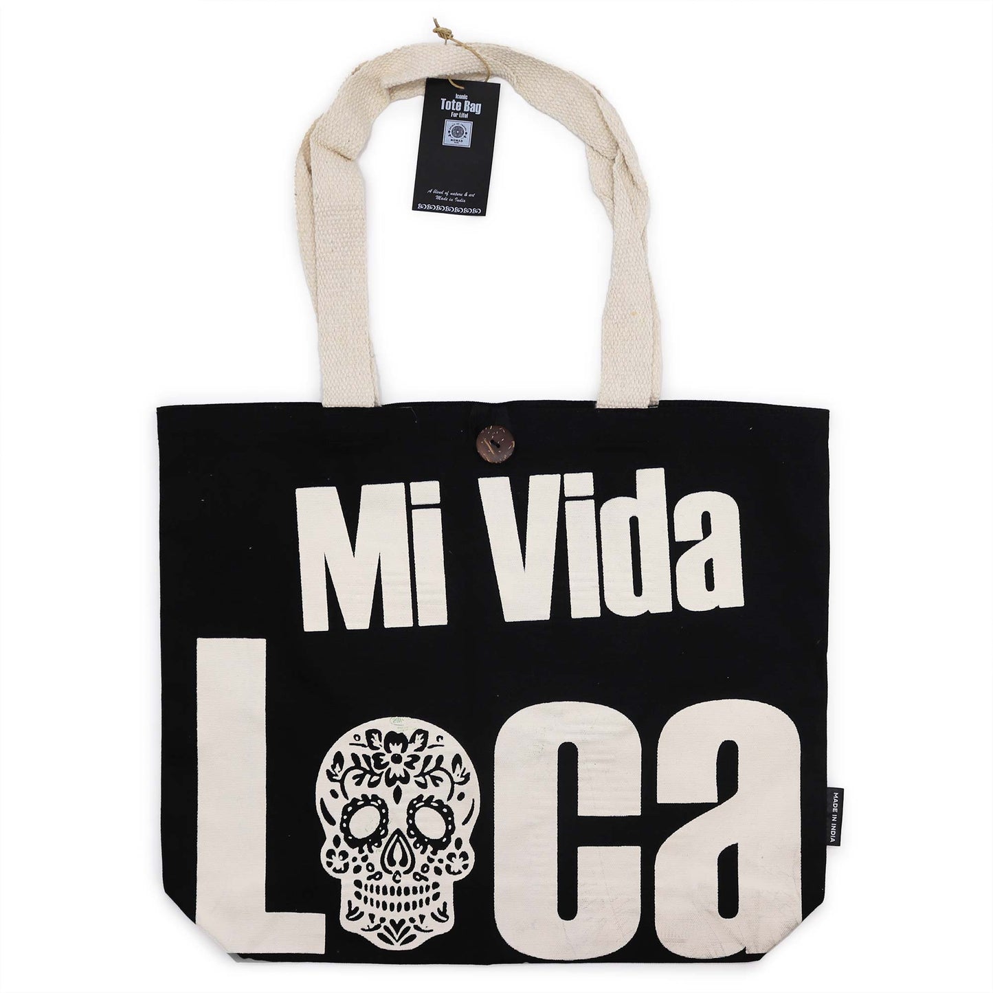 Bolso Básico Icónico - Mi Vida Loca - Negro natural 10 oz (36 x 43 x 10 cm)