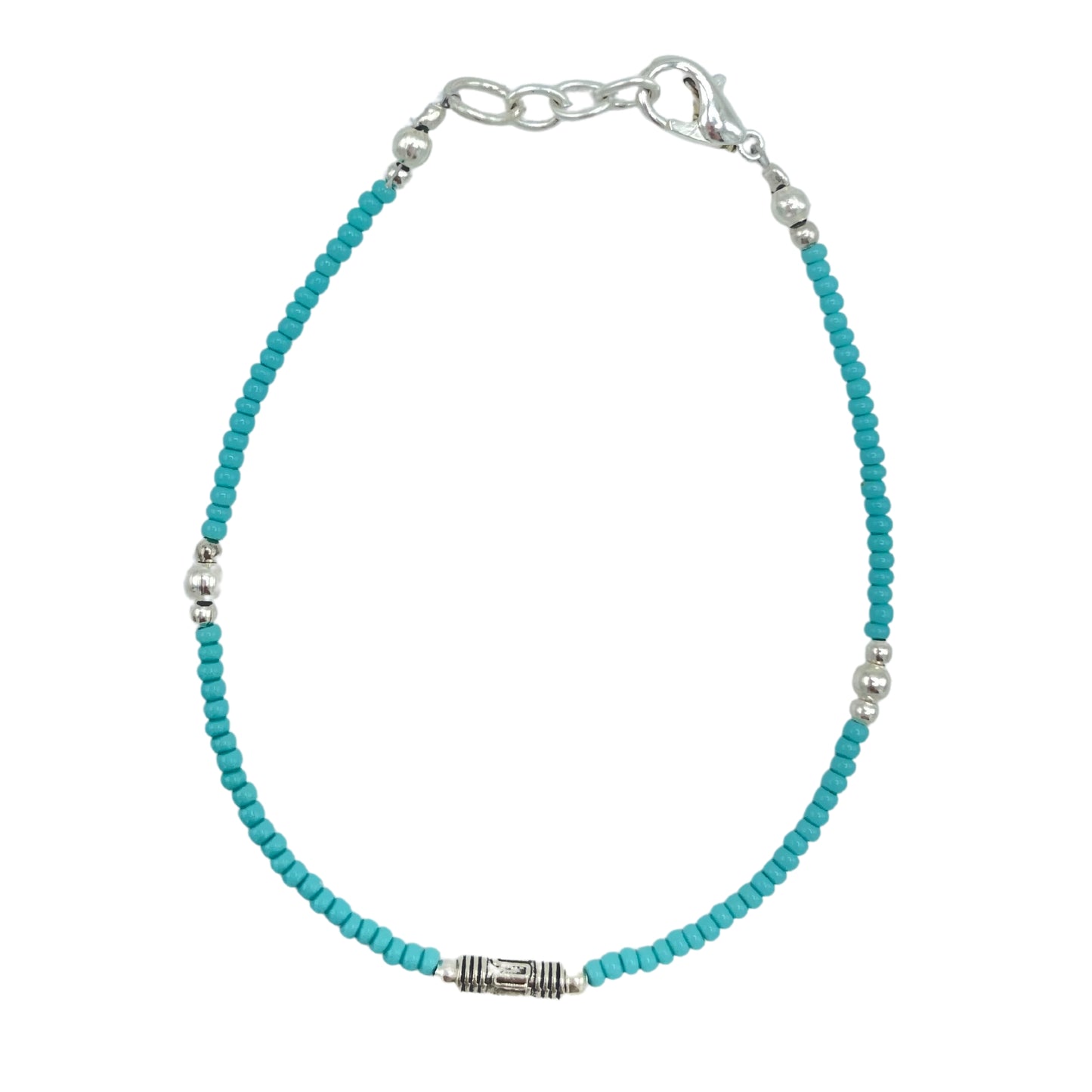 Pulsera nepalí de gemas extrafinas - Turquesa y lágrima